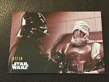 2019 Topps Star Wars Empire Strikes Back Black & White Red Hue /10 Card 66 NM picture