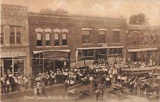 Street Scene Belleville Kansas KS Carpets & Furniture Store c1910 Postcard picture