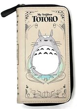 Studio Ghibli My Neighbor Totoro Tan Large Zip Card Wallet New No Tags picture