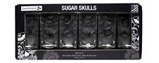 Luminarc Sugar Skulls Satin Etched Shot Glass Set of 6 2.25 oz picture