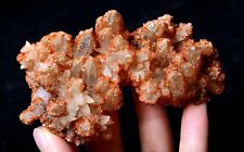 149g Natural Rare Rootless Red CRYSTAL & Calcite Mineral Specimen/Inner Mongolia picture