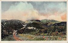 White Mountain NH Trains Mt Washington Summit House Railroad Vtg Postcard B4 picture