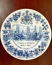 Vtg Souvenir Plate 1967 Centenaire Centennial Canada Ironstone  picture