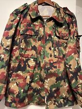 Swiss style Army Military Jacket Shirt Uniform Camouflage  Camo Large L Size 84 picture