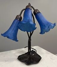 Vintage Lilly Table Desk Lamp With Tulip Shades 16” Tall Buffet Meyda Tiffany picture