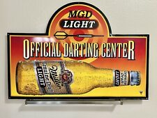 Vintage Miller Genuine Draft Beer Metal Official Darting Center Dart Sign MGD  picture