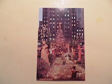 Rockefeller Center New York City New York postcard Christmas on Lower Plaza picture