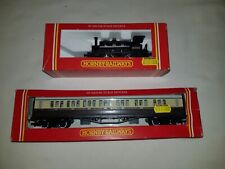2 Hornby Boxed Trains R300 LMS 0-4-0 OST locomotive+R.159 GWR Composite Coach picture