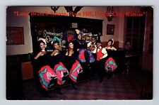 Dodge City KS-Kansas, Long Branch Saloon, Can Can Girls, Vintage c1962 Postcard picture