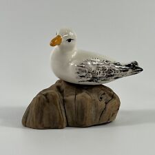 1982 Vans Crafts Grants Pass Oregon Ceramic Seagull Figurine on Driftwood 4.5” picture