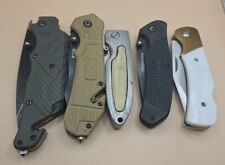 Mixed Lot of 5 Pocket Knife-M&P M2.0, Ozark Trail, Husky, UK Black Oxide,Fighter picture