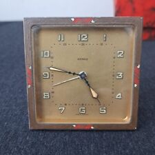 Vintage German Kienzle 20s 30s Art Deco Brass Alarm Travel Clock Bedside picture