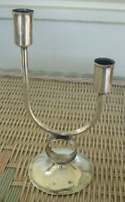 Danish/Mid-Century Modern Silverplate Double Candle Holder - E. Dragsted Denmark picture