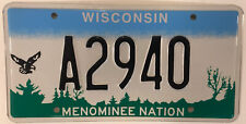 NATIVE AMERICAN MENOMINEE INDIAN TRIBE license plate Tribal picture