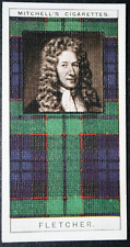 FLETCHER  Scottish Clan Tartan   Original 1927 Vintage Card  WC17M picture