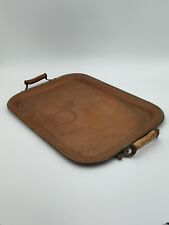 Antique Copper Serving Tray With Antler Handles  S. Sternau & Co New York  picture