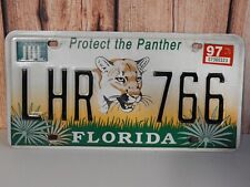 Florida Protect The Panther License Plate LHR 766 Sticker picture