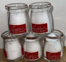 5 Vintage miniature dairy creamer jars mini Sealtest Quality picture