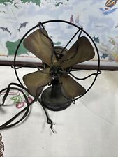 1921 Polar Cub Type G 6” Brass Blade Electric Table Fan Works picture