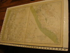 1890's Vintage CIVIL WAR MAP: General Topo CALIFORNIA, Nevada, Oregon, Idaho picture