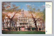 New York City NY, City Hall, Antique Vintage Souvenir Postcard picture