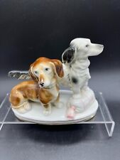 Vintage Erphila Germany Porcelain Dachshunds/Pointer Dog Figurine picture