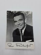 RARE autographed 1960's Peter Frankenfeld postcard *damaged* picture
