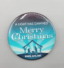 A Light Has Dawned Merry Christmas AFA.NET Button Pin Pinback picture
