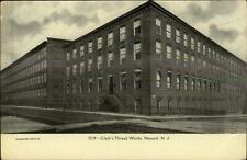 Newark NJ Clark's Thread Works c1905 Postcard picture