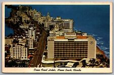 Oceanfront Hotels Seville Miami Beach Florida FL Aerial View Buildings Postcard picture