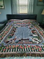 Vintage CLAIRE MURRAY Nantucket Village Throw Blanket picture