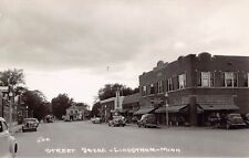 RPPC Lindstrom MN Minnesota Sinclair Oil Gas Station Photo Postcard D50 picture