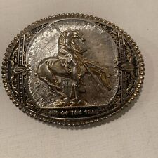 Silversmith Collection Hand Made “End Of The Road” Belt Buckle Noble, Oklahoma picture