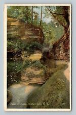 Watkins Glen NY, Pillar Of Beauty Rock Formation New York c1918 Vintage Postcard picture