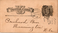 1885 Postal Card Order Update postcard. Post mark Pittsburg, Pa. picture