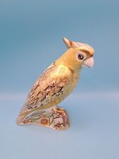 ROYAL CROWN DERBY CITRON COCKATOO BIRD BONE CHINA FIGURINE RARE MADE IN ENGLAND  picture