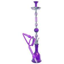 40 INCH INHALE (R) INDIA EGYPTIAN STYLE HOOKAH WITH A LARGE HOSE PURPLE picture