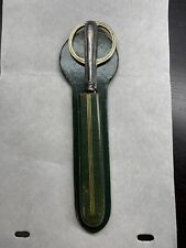 Vintage Robbe & Berking 150 Silver Handle Letter Opener w/ Scissors in Carrier picture