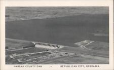 Republican City,NE Harlan County Dam Nebraska National Press Inc Chrome Postcard picture