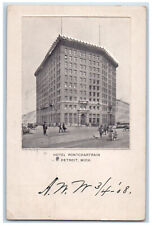 1903 Hotel Pontchartrain Detroit Michigan MI Embossed Airbrushed Postcard picture