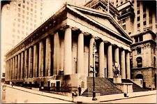 Site of Old Federal Hall New York City RPPC picture