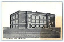 c1930's Bayard High School Building Campus Bayard Nebraska NE Antique Postcard picture