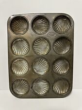 Vintage Tala England Metal Baking Tin Fancy Bun Tray Shell Design Kitchenalia picture