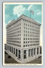 Flint MI-Michigan, Industrial Savings Bank, c1924 Vintage Postcard picture