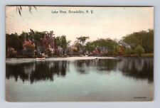 Broadalbin NY-New York, Lake View, Antique, Vintage c1907 Postcard picture