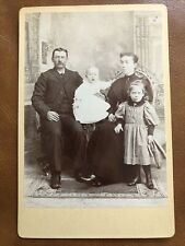 Cabinet Card Antique Photo Family Late 1800s picture