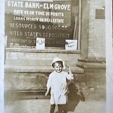 VINTAGE PHOTO State Bank Of Elm Grove, Wheeling, West Virginia Circa 1930 picture