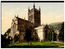England. Malvern. Priory Church I. Vintage Photochrome by P.Z, Photochrome Zuri picture
