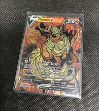 CUSTOM Flareon Shiny/ Holo Pokemon Card Full/ Alt Art Stained Glass NM 1 picture