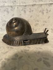 Vintage Norleans MI Italy Brass / Plated Snail Ashtray Hand Made MOD Depositato picture